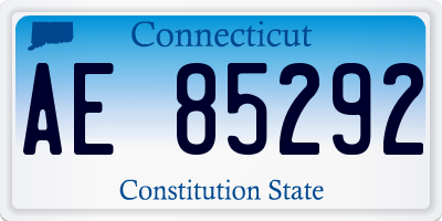 CT license plate AE85292