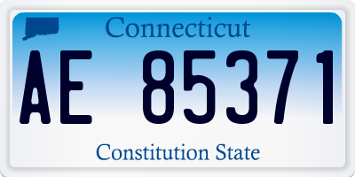CT license plate AE85371