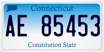 CT license plate AE85453