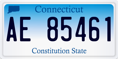 CT license plate AE85461