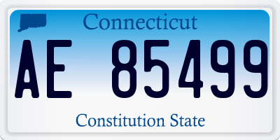 CT license plate AE85499