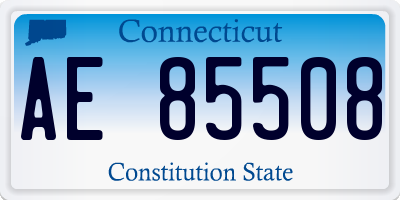 CT license plate AE85508