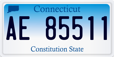 CT license plate AE85511