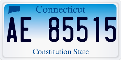 CT license plate AE85515