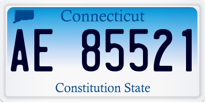 CT license plate AE85521