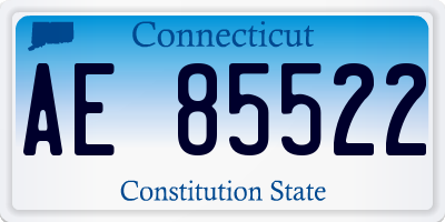CT license plate AE85522
