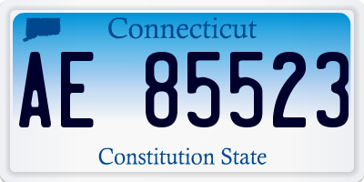 CT license plate AE85523