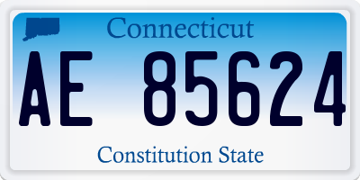 CT license plate AE85624