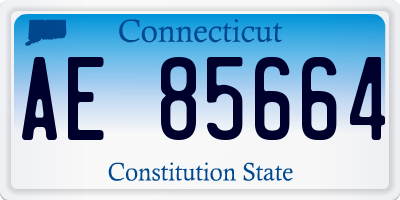 CT license plate AE85664
