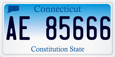 CT license plate AE85666