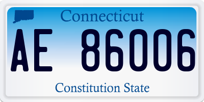 CT license plate AE86006