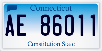CT license plate AE86011