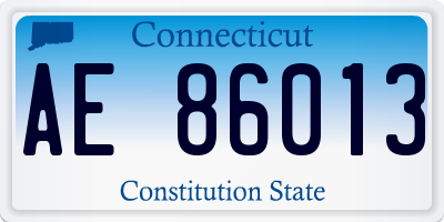 CT license plate AE86013