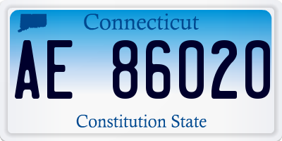 CT license plate AE86020