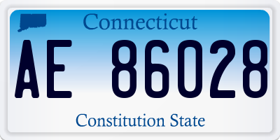 CT license plate AE86028