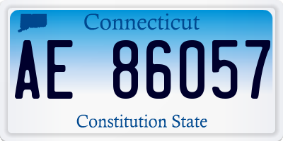 CT license plate AE86057
