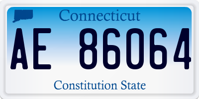 CT license plate AE86064