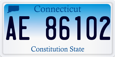 CT license plate AE86102