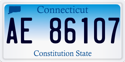 CT license plate AE86107