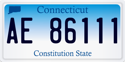 CT license plate AE86111