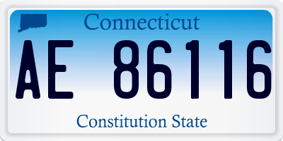 CT license plate AE86116