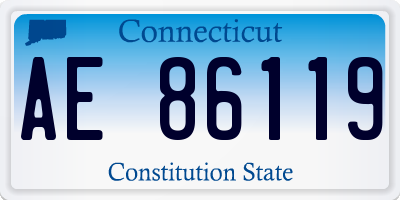 CT license plate AE86119