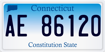 CT license plate AE86120