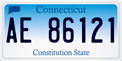 CT license plate AE86121