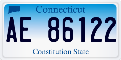 CT license plate AE86122