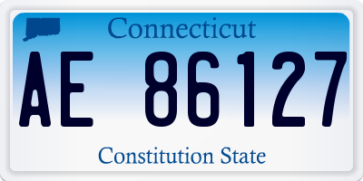 CT license plate AE86127