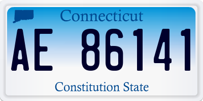 CT license plate AE86141