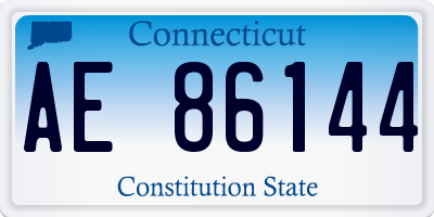 CT license plate AE86144