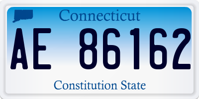CT license plate AE86162