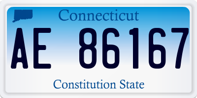 CT license plate AE86167