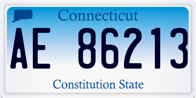 CT license plate AE86213