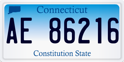 CT license plate AE86216