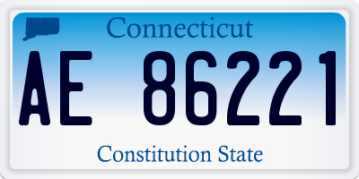 CT license plate AE86221