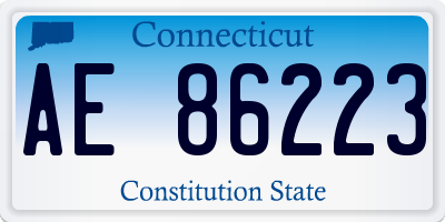 CT license plate AE86223