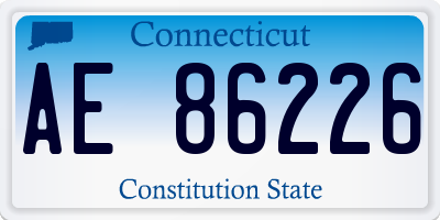 CT license plate AE86226