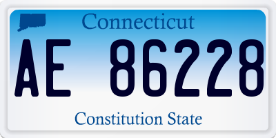 CT license plate AE86228