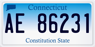 CT license plate AE86231