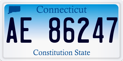 CT license plate AE86247