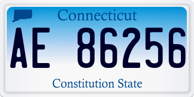 CT license plate AE86256