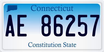 CT license plate AE86257