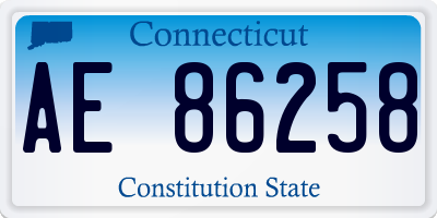 CT license plate AE86258