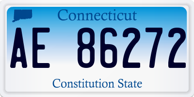 CT license plate AE86272