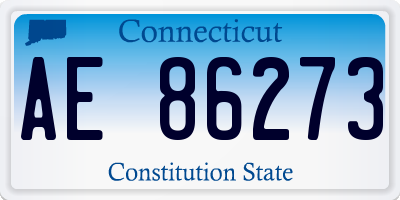 CT license plate AE86273
