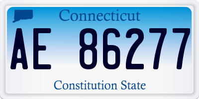 CT license plate AE86277