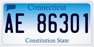 CT license plate AE86301