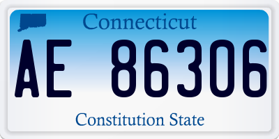 CT license plate AE86306